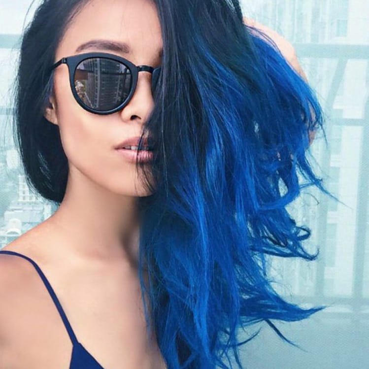 Colores fantasía para cabello oscuro que te encantarán