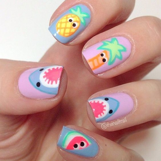 10 diseños de uñas para la playa que amarás 7