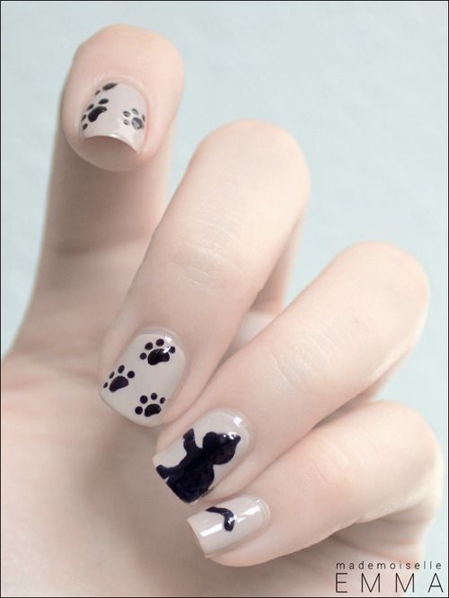 10 increíbles diseños de uñas para amantes de los gatos 0