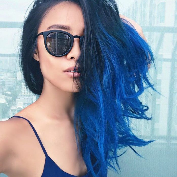 Colores fantasía para cabello oscuro que te encantarán 2