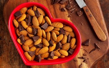 Snacks con almendras bajos en calorías