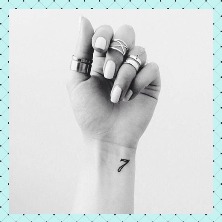 8 ideas para tatuarte tu número de la suerte