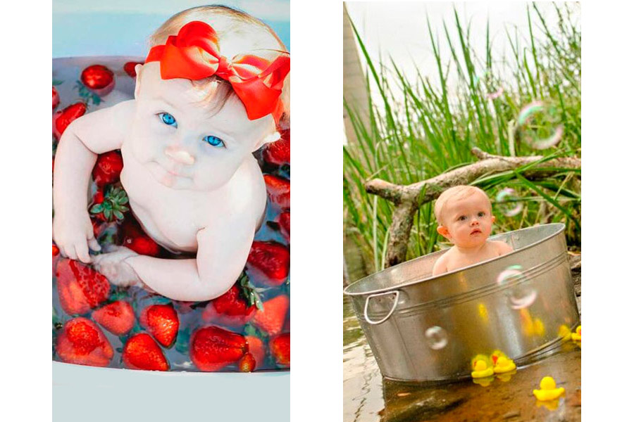 8 increíbles ideas para retratar a tu bebé de 6 meses