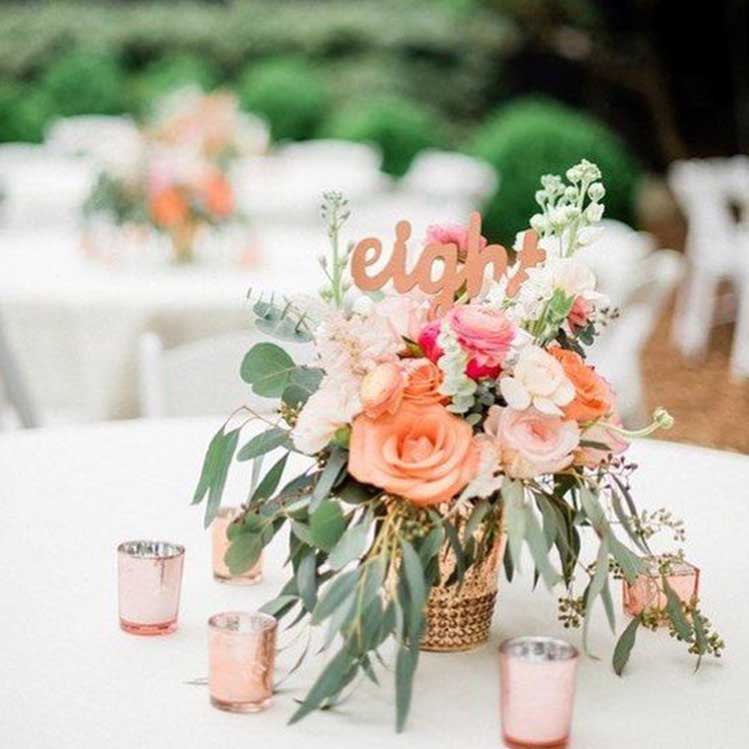 10 increíbles ideas de decoración para hacer tu boda en Living Coral