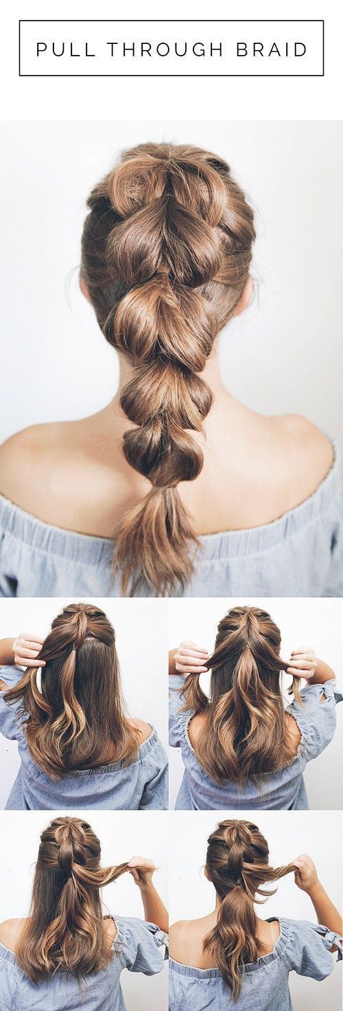 trenza levantada para el calor