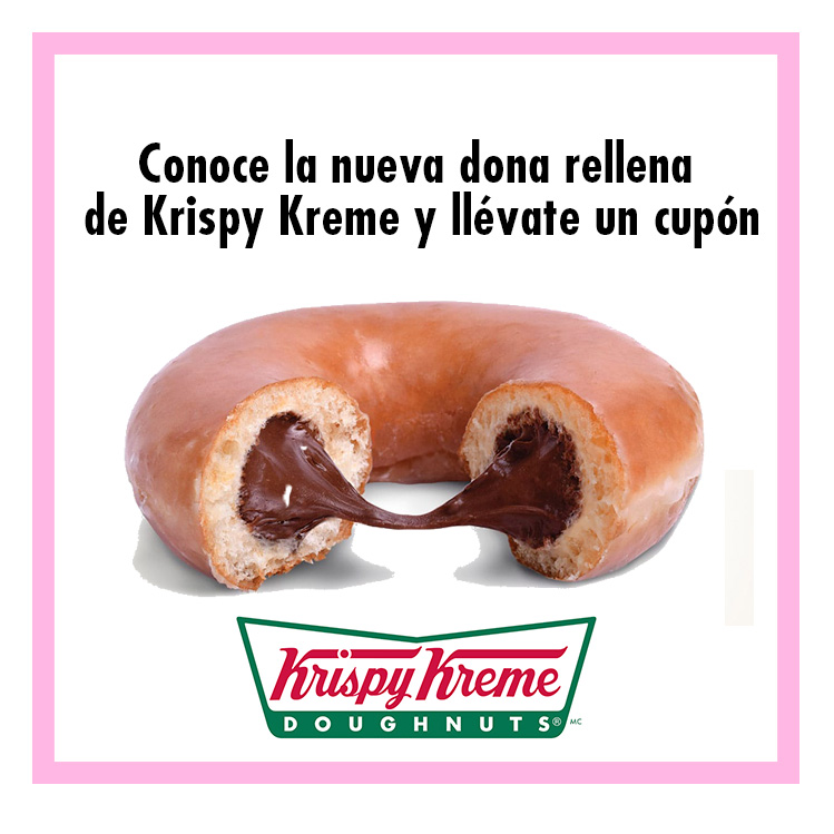 Conoce la nueva dona rellena de Krispy Kreme y llévate un cupón