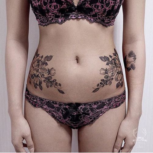 10 tatuajes perfectos que te favorecerán si eres una chica sin curvas 3