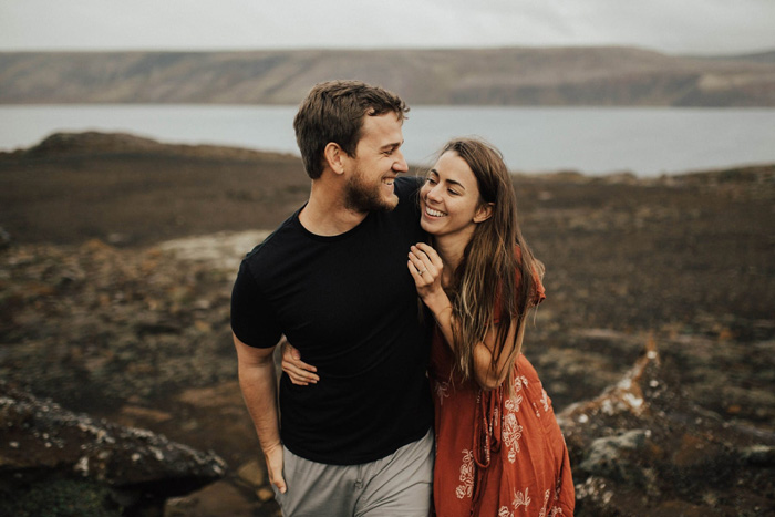 pareja feliz