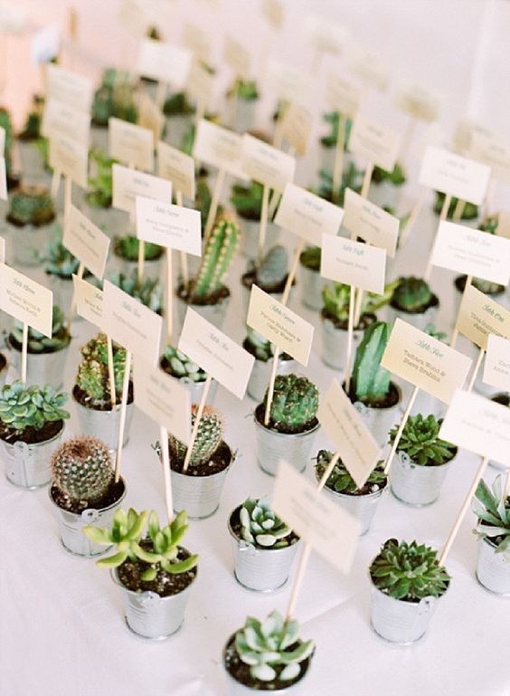 decoracion de boda con plantas