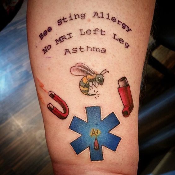 tatuajes con alerta medica