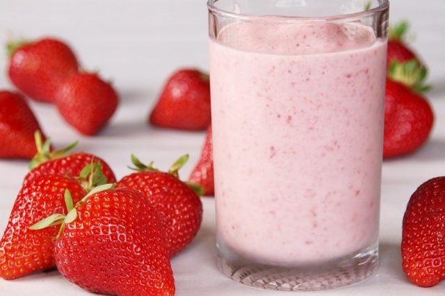 batido de fresa