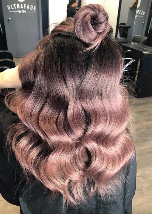 ombre en oro rosado