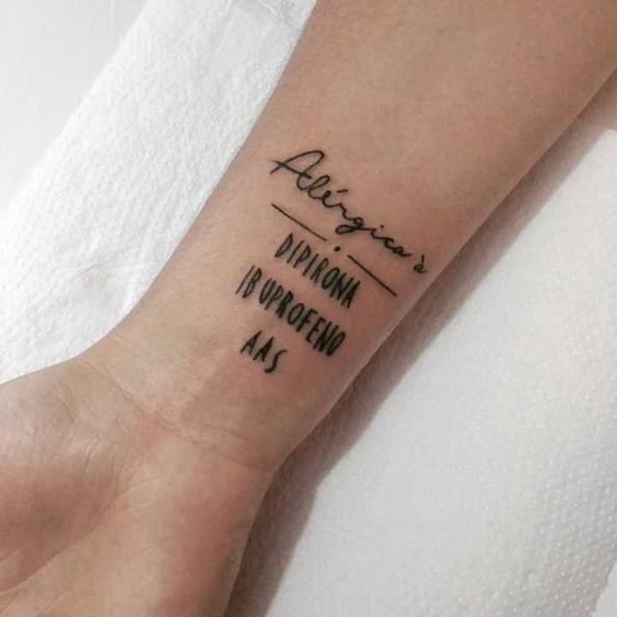 Ibuprofeno tatuaje