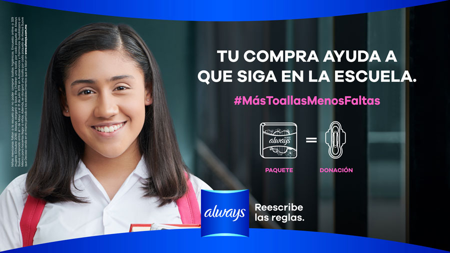 ¡Su periodo limita su educación! #MásToallasMenosFaltas 3