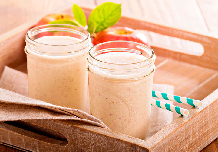 licuado de avena con manzana