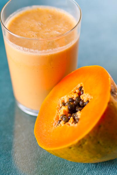 licuado avena y papaya