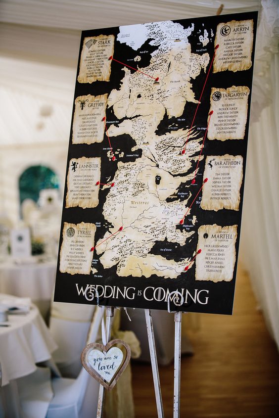 15 increíbles ideas para tener una boda de Game of Thrones 7