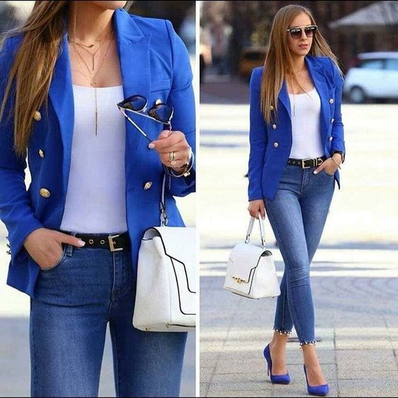 outfits azules