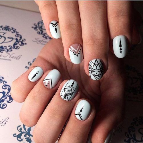 uñas con mandalas