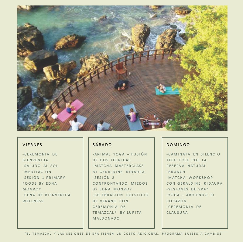 cala del mar programa solsticio wellness weekend