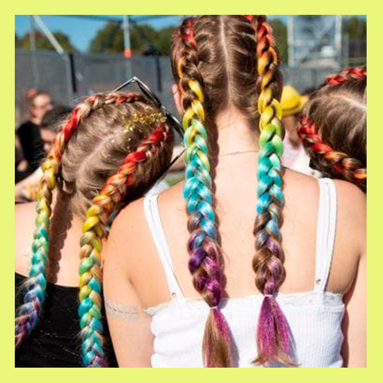 10 increíbles ideas de trenzas arcoíris que debes ver ahora mismo