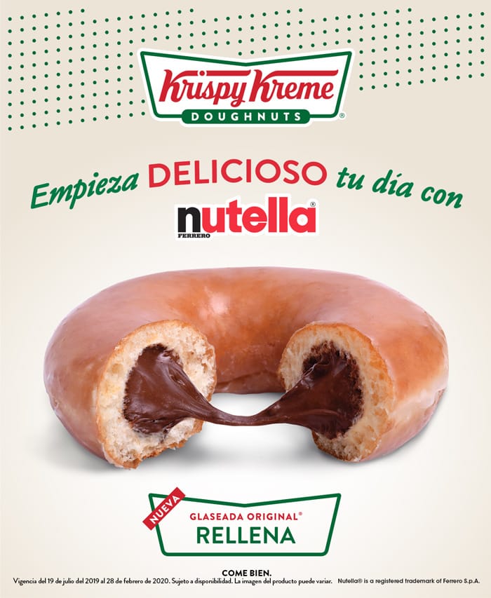 Conoce y llévate la nueva dona de Krispy Kreme rellena de Nutella 0