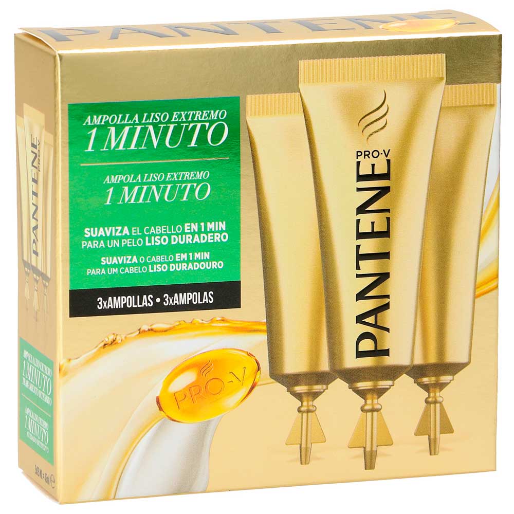 ampolleta de pantene un minuto liso extremo