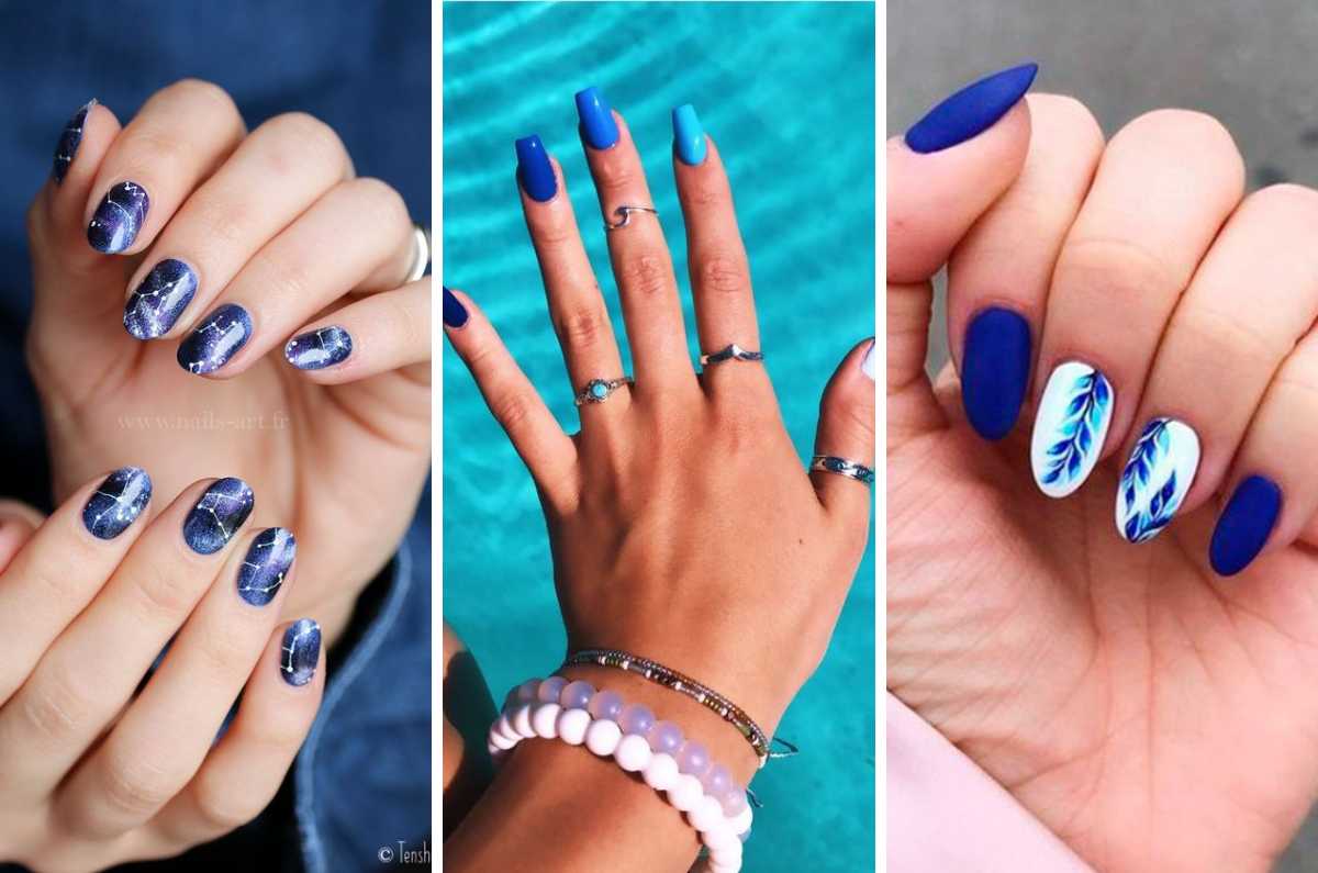 10 diseños de uñas azules que no te harán lucir aburrida