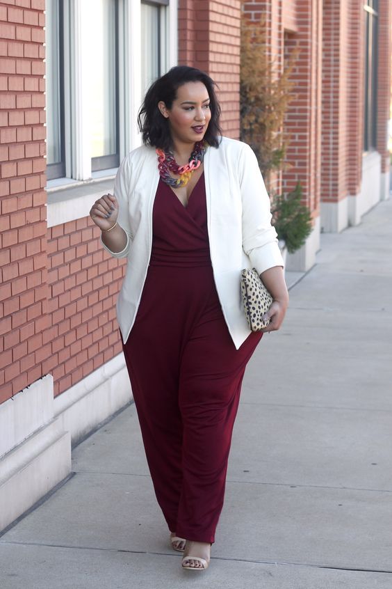 jumpsuits a los 30 con blazer oversize