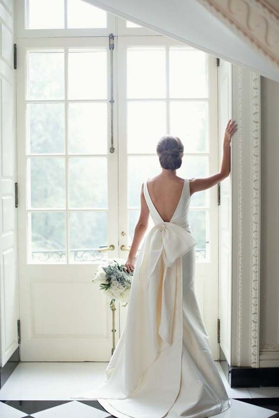 vestido de novia 2020 con lazo