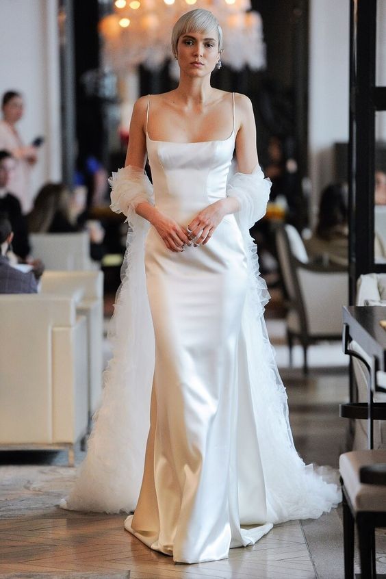 vestido de novia minimalista 