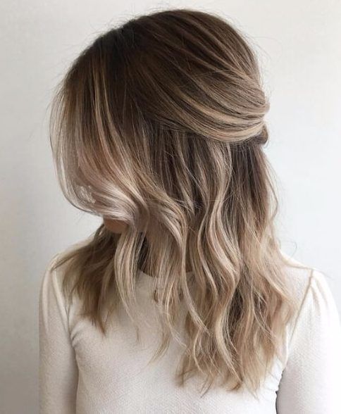 balayage frio rubio