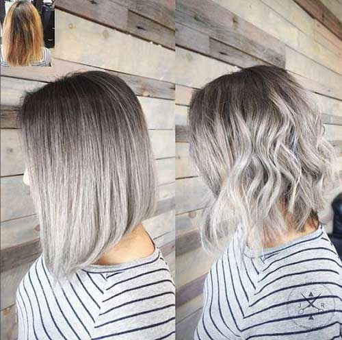 balayage platinado en tonos frios