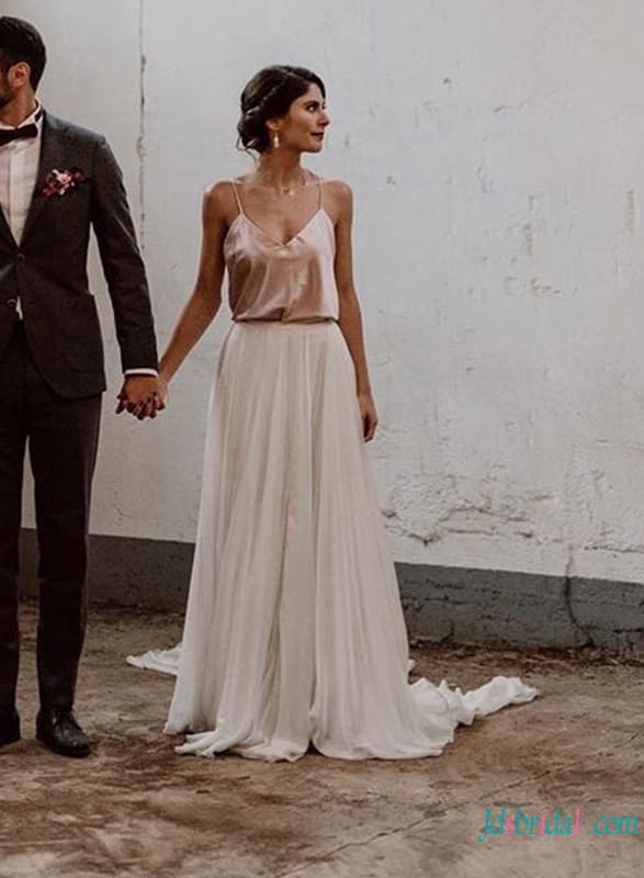 vestidos de dos piezas para novias