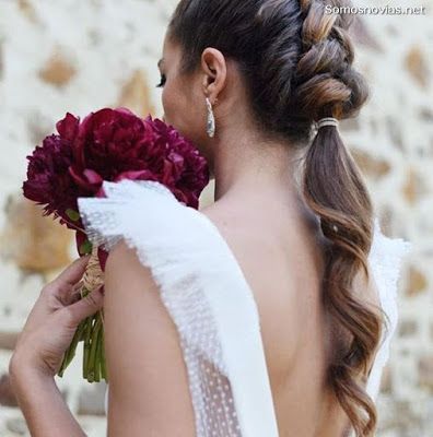 peinado de trenza para novia