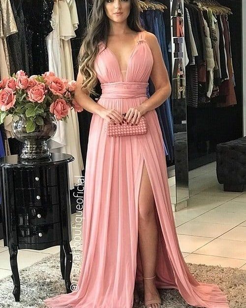 vestido con detalle en cintura