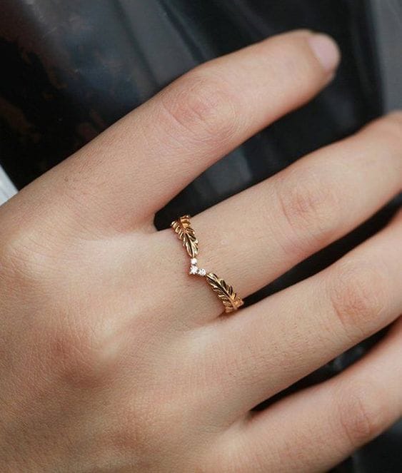 accesorios rose gold anillo