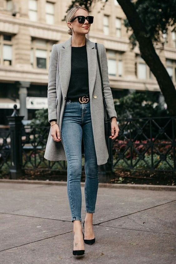 outfits elegantes con jeans