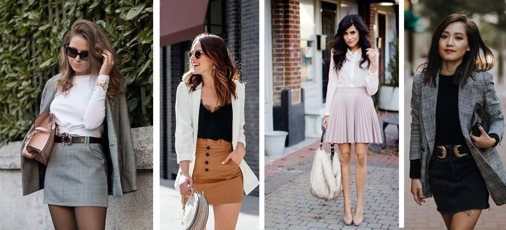 falda corta elegante