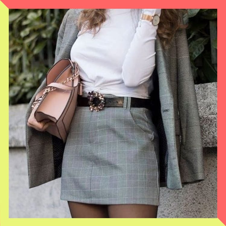 Mercado puramente Flojamente Ideas de outfits elegantes con falda corta para el trabajo | Mujer de 10