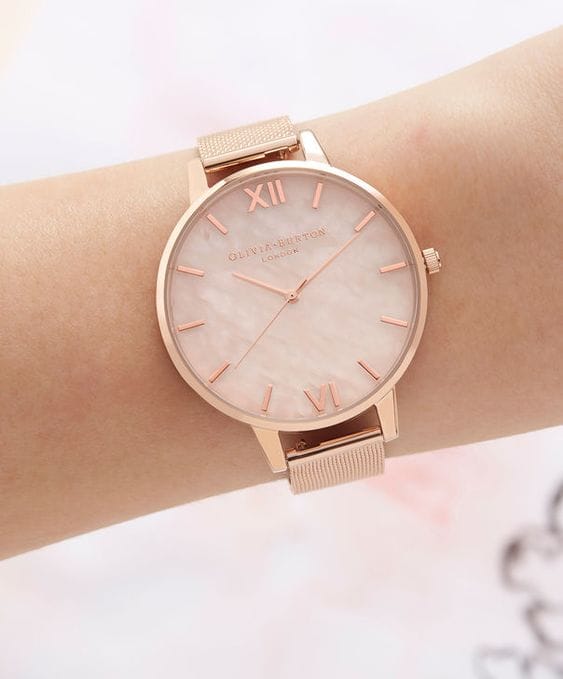 accesorios rose gold reloj