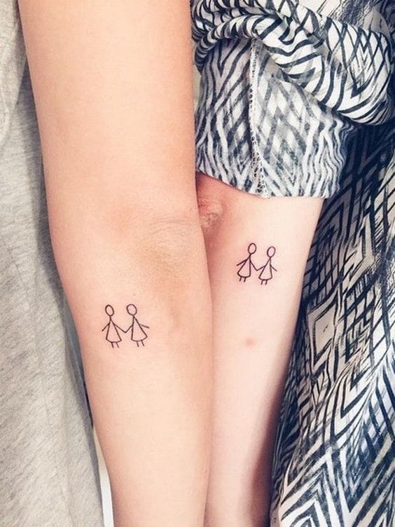 8 increíbles diseños de tatuajes para hermanas 7