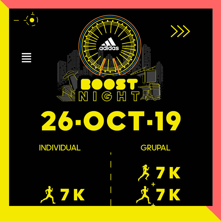 Llévate un pase para la carrera Adidas Boost Night