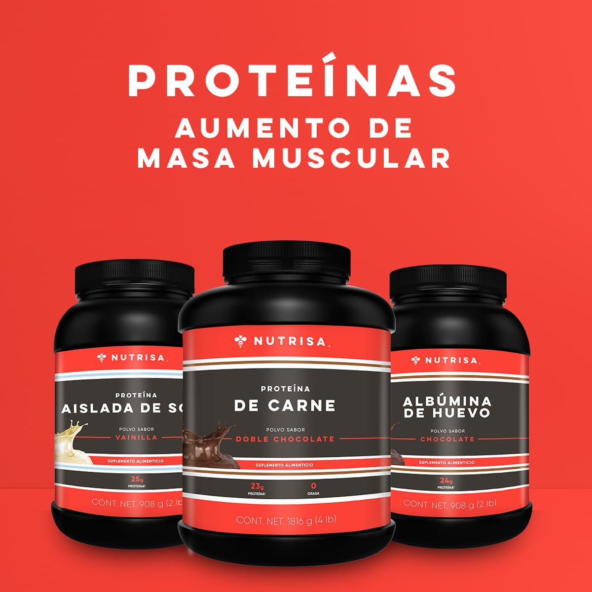 Proteína Nutrisa para aumentar masa muscular
