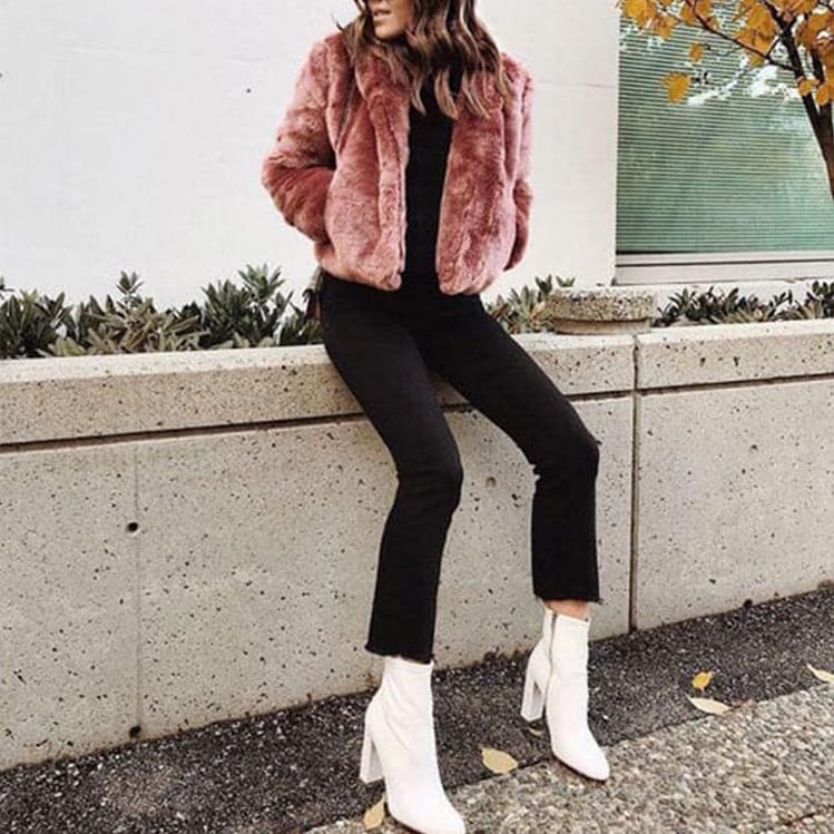 10 idea de como combinar tus botines blancos en invierno | Mujer de 10