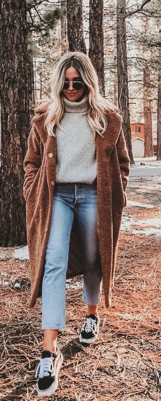 10 formas de combinar tu abrigo peludo en invierno 1