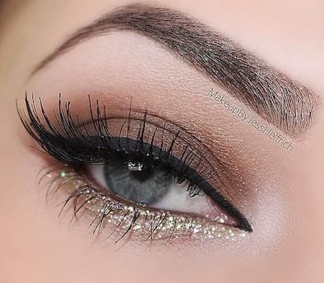 10 ideas de maquillaje glitter para tu cena de navidad 4