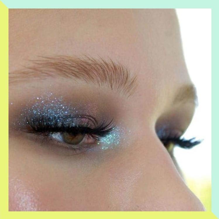 10 ideas de maquillaje glitter para tu cena de navidad