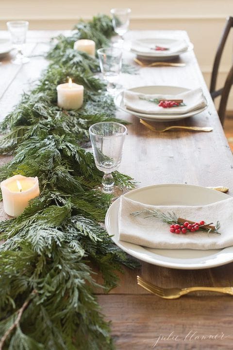 10 ideas de decoración de mesa navideña elegante 0
