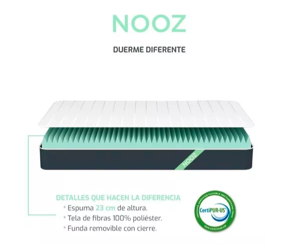 Llévate un colchón matrimonial de Nooz 0